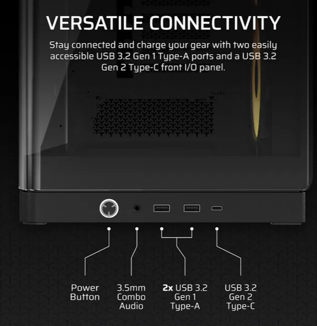 Façade avant — I/O panel